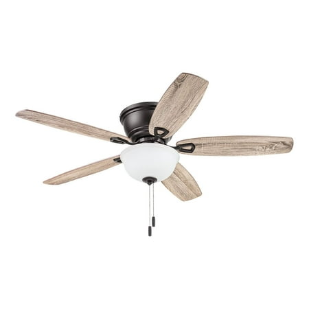 

AFALAH 52” 5-Blade Satin Nickel Hugger Ceiling Fan