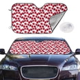 thumbnail image 2 of Kdxio Tulips Flowers Print Windshield Sun Shade,UV Rays and Sun Heat Protection,Sunshade for Car Windshield,Car Shade Front Windshield - Small, 2 of 6