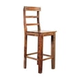thumbnail image 2 of Hawthorne Collections Sante Fe Solid Sheesham Bar Stool in Brown (Set of 2), 2 of 15