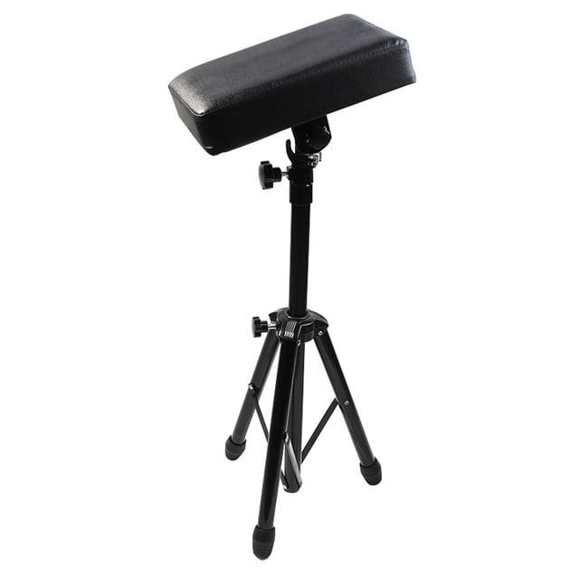 Reposabrazos para tatuajes profesional, resistente, ajustable en altura, almohadilla de cuero PU grueso