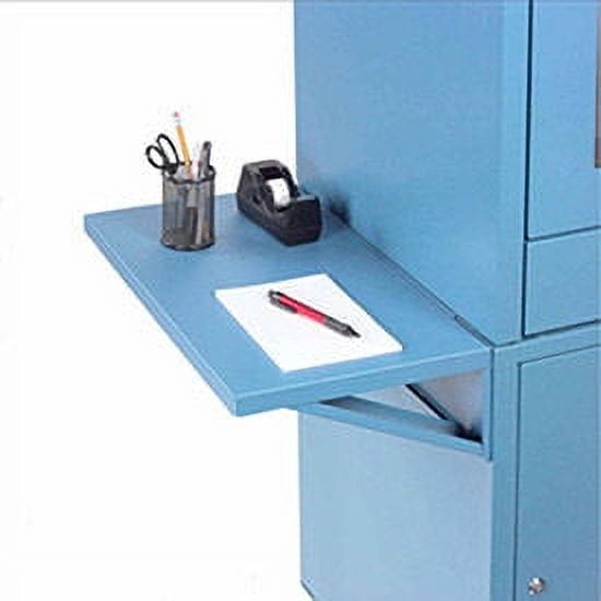 Side Shelf Kit For Global Industrial Computer Cabinet Blue Set of 2