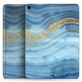 thumbnail image 2 of DesignSkinz Vivid Agate Vein Slice Blue V12 Full-Body Skin Decal Wrap Cover for iPad 6th Gen 9.7”(A1893/A1954), 2 of 4