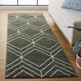 thumbnail image 2 of SAFAVIEH Adirondack Caitriona Geometric Squares Runner Rug, Dark Green/Ivory, 2'6" x 10', 2 of 10