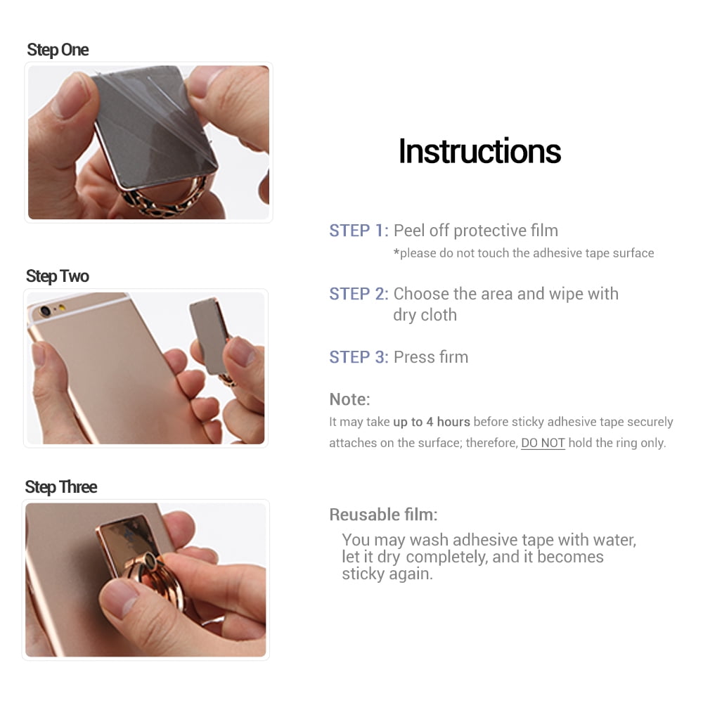 Smatixx Luxury Finger Ring Grip with Swarovski Crystal Stone Universal Kickstand Compatible with iPhone 11 Pro Max Samsung Galaxy S10, S10 Plus Note 10, 10 Plus Pixel 4 and More | Signature (Violet)