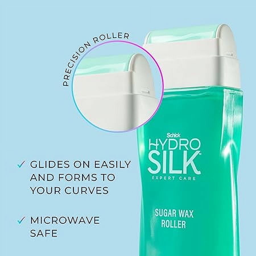 Schick Hydro Silk Sugar Wax Roller for Body + Pubic, Roll On Body