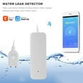 thumbnail image 4 of Tuya Zigbee Water Leak Sensor Wireless Flooding Detector Water Leakage Detection Alert Water Level Overflow Alarm,1 x Water Sensor 1 x English Manual,white, 4 of 8