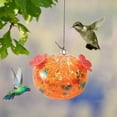thumbnail image 3 of Hometravel Outdoor Hanging Bird Feeder, Glass Painted Leak Proof Design, Colorful Garden Decor for Attracting Wild Birds and Nature Lovers, 3 of 3