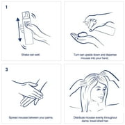 Dove STYLE+care Curls Defining Mousse, Soft Hold 7 oz (Pack of 4)