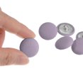 thumbnail image 4 of Uxcell 20pcs 32L Fabric Cloth Covered Button 20mm Metal Shank Round Sewing Buttons for Suits Dress Blouses, Purple, 4 of 5