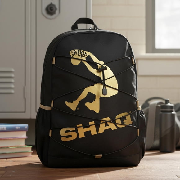 Mochila Shaq Hombre Backpack Negro Casual Escolar Negro Poliéster
