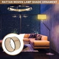 thumbnail image 4 of lionlar Ceiling Lamp Cover Rattan Weaving Light Decor Home Decoration Rustic Table Hexagon 25x15cm, 4 of 8