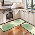 thumbnail image 3 of Kitchen Rugs Sets Of 2,Green Tie Dye Overlay Pattern Anti Fatigue Kitchen Mat Rugs Non Slip Washable,Decorative Kitchen Floor Mats for Kitchen,Sink,Laundry,17"x47"+17"x47", 3 of 5