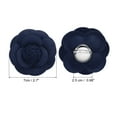 thumbnail image 2 of Broches de Flor Camelia Vintage Uxcell Hechos a Mano, Pines de Flor de Tela, Corsage Floral para Mujeres Azul Oscuro, 2 of 7