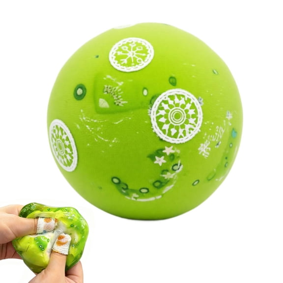 Silicone Squishy Stress Ball, Clear Jelly Slow Rising Squeeze Fidget Toy, Bubblegum Texture Sensory Stress Relief Toy for Adults Kids