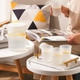 thumbnail image 3 of 1Pc 2500ML Plastic Beverage Kettle Heat Resistant Cold Water Jug Juice Pitcher with Handle(Beige), 3 of 8