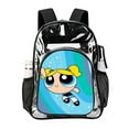 thumbnail image 7 of The Power-puff Gir-ls Stylish Mesh & Transparent Clear Backpack – Trendy, Durable & Lightweight for School, Work Or Travel, 7 of 7