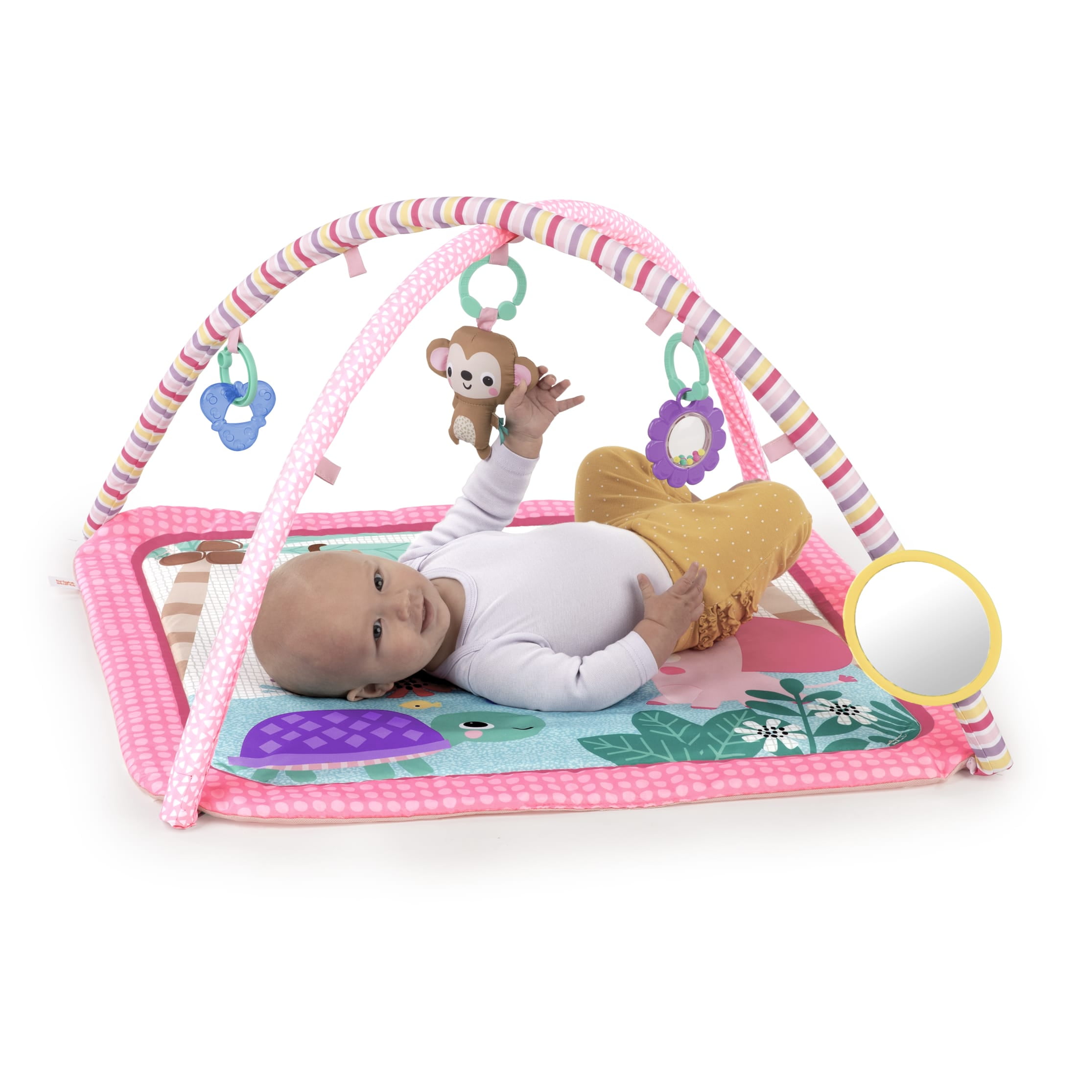 Floral Safari Baby Activity Gym & Play Mat, Newborn+ (Pink)