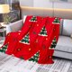 thumbnail image 4 of Christmas Lights Christmas Tree Red Blanket Sided Printed Flannel Blanket Nap Blanket Party Decoration Hanging Cloth Size 27.5x39.3 Inches, 4 of 6