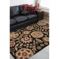 thumbnail image 2 of Surya Athena Area Rug ATH-5017 Black Floral Flowers 6' x 9' Oval, 2 of 8