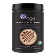 Angle View: Naturade Vegansmart Organic Meal All-In-One Protein Shake, Chocolate Fudge, 14 Serving