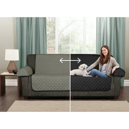 Maytex Reversible 3 Piece Microfiber Sofa Furniture Cover Protector