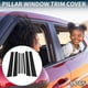 thumbnail image 2 of Recubrimiento de Ventana de Pilar de Puerta para Toyota Rav4 2007-2012, Sticker Antirrayones, Pilares Exteriores, Negro, 8 Piezas, 2 of 8