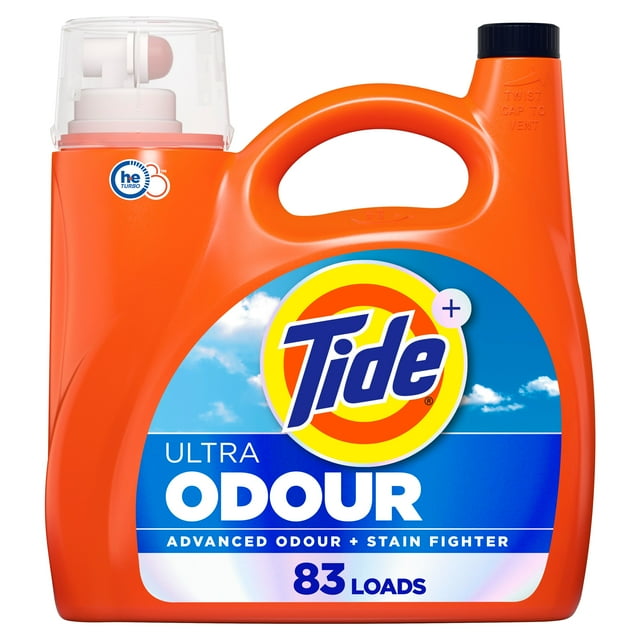 Tide Ultra Odour Plus Oxi Liquid Laundry Detergent, 3.46 L, 83 Loads, Advanced Odour Plus Stain Fighting Laundry Detergent Liquid