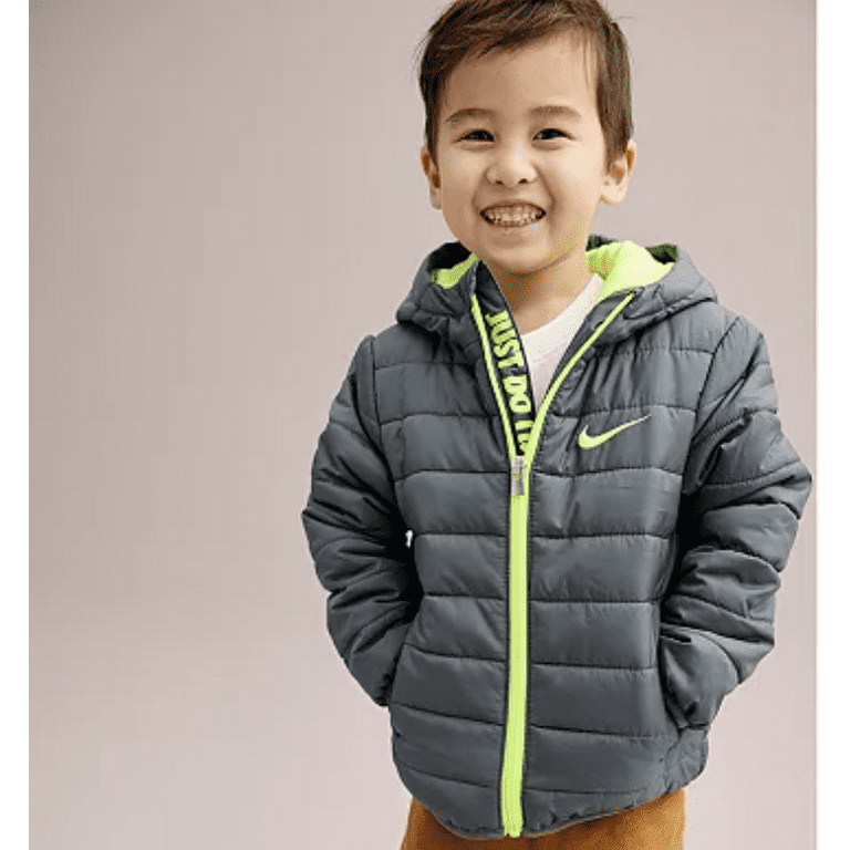 Nike Boys Size 4 Grey Puffer Jacket Walmart