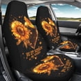 thumbnail image 4 of XYZCANDO Car Seat Covers Polyester Front Seat Covers Auto Front Seat Covers Premium Anti-Scratch SUV Truck, Sunflower Butterfly Design, 4 of 10