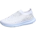 thumbnail image 1 of GUTZBSY Womens Rhinestones Glitter Fashion Mesh Walking Shoe,Bling Sneakers for Women Rhinestones, 1 of 1