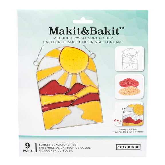 Colorbok Makeit & Bakeit Melting Crystal Suncatcher-Sunset