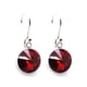 thumbnail image 1 of Aretes Zvezda Rivoli color Scarlet plata .925, G Zvezda ZAR-RIV14-SCA-G, 1 of 4