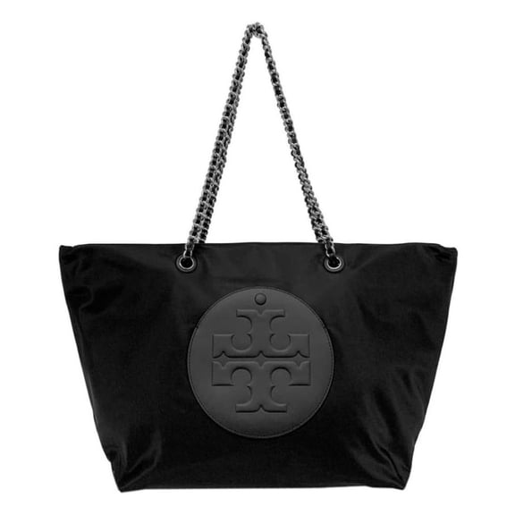Tory Burch Women's Ella Large Chain Tote, Black