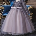 thumbnail image 4 of Robe à Paillettes de la Saint-Valentin pour Grandes Filles, Manches Longues, Robe de Princesse pour Mariage et Fête, 4 of 6