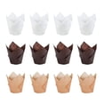 thumbnail image 3 of 150 piezas Muffin papel molde de tulipán hornear Cupcake Muffin molde capas intermedias envoltorio hornear para cupcakes Muffi, 3 of 8