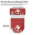 thumbnail image 7 of HELLHERO Santa Claus Music Toilet Lid Seat Cover Set & 2 Piece Toilet Seat Lid Cover & Elastic Edge for Hotel, 7 of 7