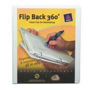 Avery Flip Back 360° Binder, 1" Ring, White, 175 Sheets