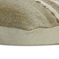 thumbnail image 3 of The HomeCentric Decorative Beige 12"x24" (30x60 cm) Lumbar Pillow Cover, Jute & Linen Lace, Jute, Handmade Sequins Oblong Pillow, Solid Pattern Contemporary Style - Terra Beige, 3 of 4