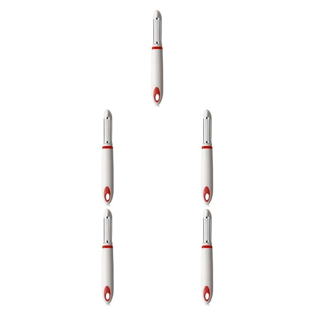 Cateissary Pelador de patatas de cocina de acero inoxidable, cepillador de frutas y verduras, rallador de alimentos seguro para melón y tomate rápido, Type2 NO2 Cateissary CBP115772