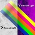 thumbnail image 2 of Neon Gaffer Cloth Tape, Durable Waterproof Material, For Crafting And Party Decoration, Glows Under UV/Black Light, Easy To Remove Without Residue, 6 Fluorescent Colors 0.6 Inch, 2 of 5