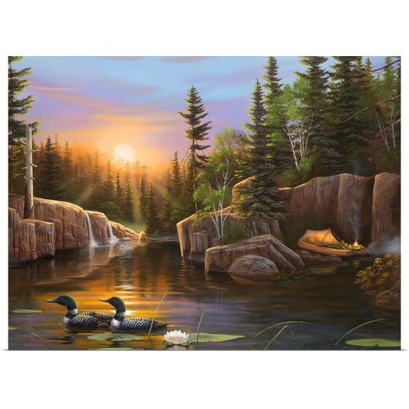 Great BIG Canvas | Rolled Leo Stans Poster Print entitled Evening Solitude