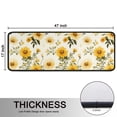 thumbnail image 5 of Kitchen Rugs Sets Of 2,Beige Yellow Flower Pattern Anti Fatigue Kitchen Mat Rugs Non Slip Washable,Decorative Kitchen Floor Mats for Kitchen,Sink,Laundry,17"x47"+17"x47", 5 of 5