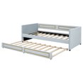 thumbnail image 6 of Euroco Upholstered Twin Size Daybed, Sofa Bed with Trundle for Living Room, Blue, 6 of 10