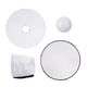 thumbnail image 2 of Reflector de fotografía Irfora Difusor reflector para fotografía de estudio Beauty Dish de 22 pulgadas con paño suave de panal para luz estroboscópica Speedlite de montaje Bowens (superficie Irfora Reflector de fotografía, 2 of 7
