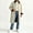 Beige, variant on Women's Loose Long Trench Coat Vintage Corduroy Collar Contrast Jacket, Casual Single‑Breasted Cotton Overcoat with Pockets for Daily Wear
