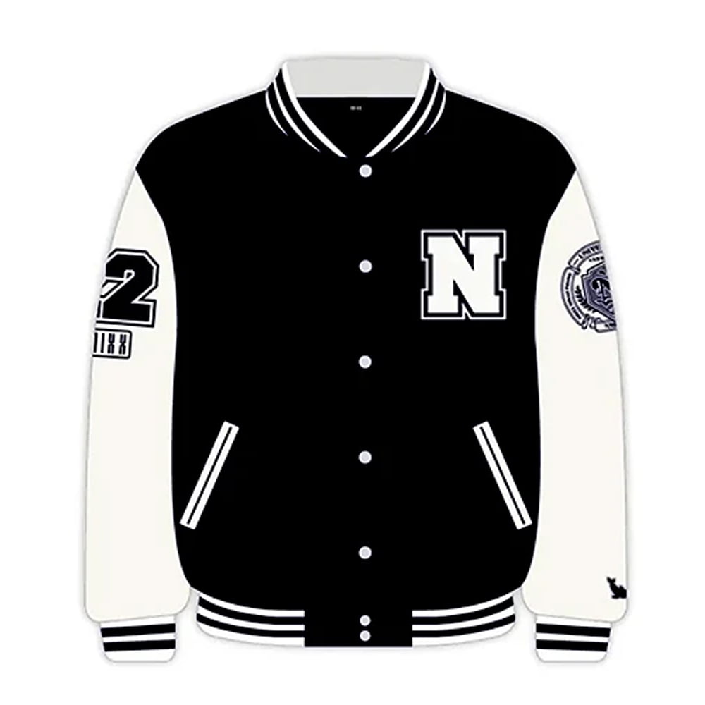 アイドル NMIXX VARSITY JACKET - MIXX UNIVERSITY NMIXX VARSITY JACKET - MIXX UNIVERSITY - JYP SHOP