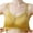 Yellow, variant on Bigersell Plus Size Bras for Women Clearance Wireless Bra for Women Longline Bra Style R3693 V-Neck Lightly Lined Bras Pull-On Bra Closure Women Size Long Line Bras Full Figure Beige M