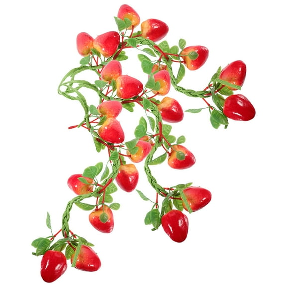 HORIALENCE 3Pcs Strawberry Vines Decor Red Expandable Polystyrene For Living Room Dining Room Party