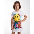 thumbnail image 3 of Girls Smooth Versatile Short Sleeve Summer Dress Slim-Fit Crewneck Casual Dress for Young Girls Age 5-13, 3 of 6