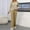 Khaki, variant on Womens Fashion New Winter New Loose Casual Fashion Color Blocked Striped Long Sleeved Top+wide Leg Pants Long Sleeved V-neck Top/shirt Set Sleek Casual Wear
